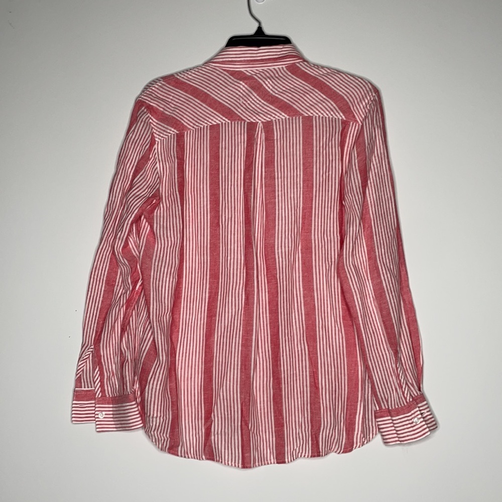Rails Charli Button Down Shirt Linen Blend Stripe… - image 6
